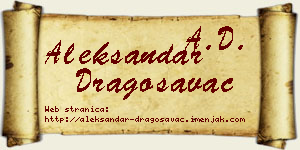 Aleksandar Dragosavac vizit kartica